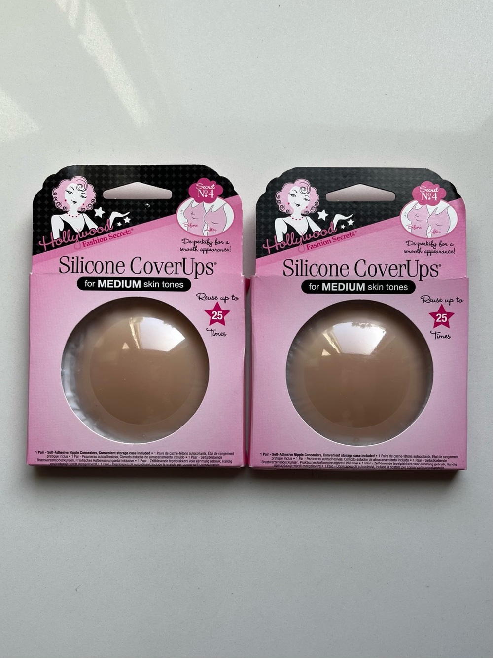 Silicone CoverUps for Medium Skin Tones - Nude - NWT! Two packs. Nipple covers